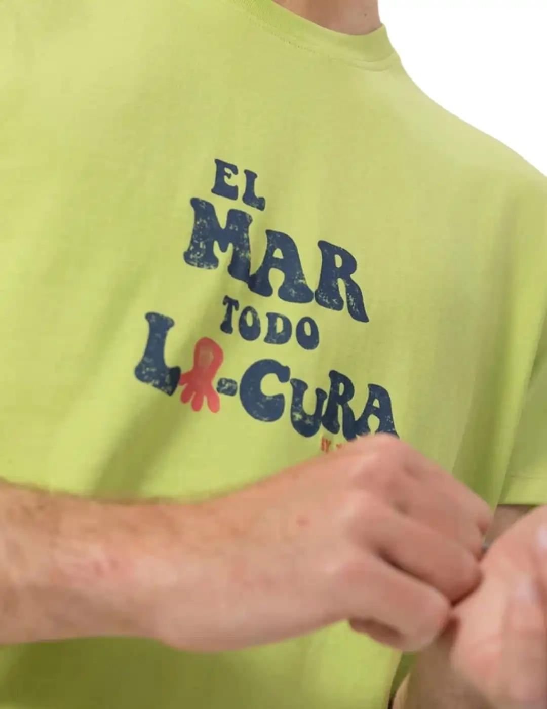 El Pulpo Camiseta El Mar Todo Lo-Cura Verde
