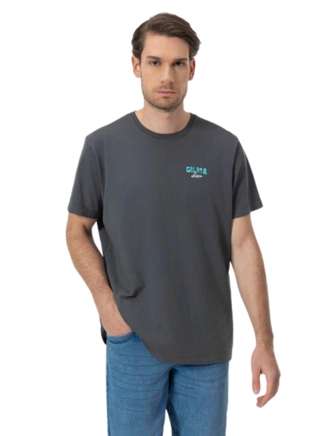 El Pulpo Camiseta Estampado Gelato Antracita