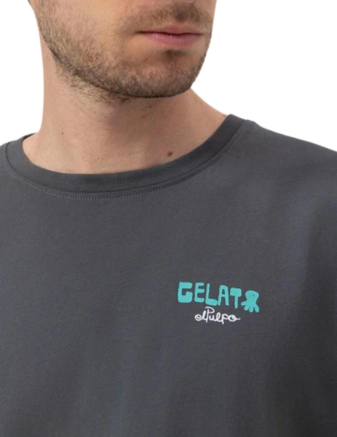 El Pulpo Camiseta Estampado Gelato Antracita