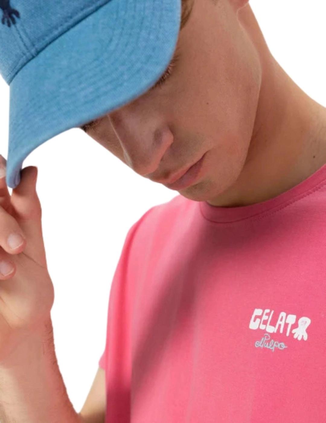 El Pulpo Camiseta Estampado Gelato Rosa Chicle