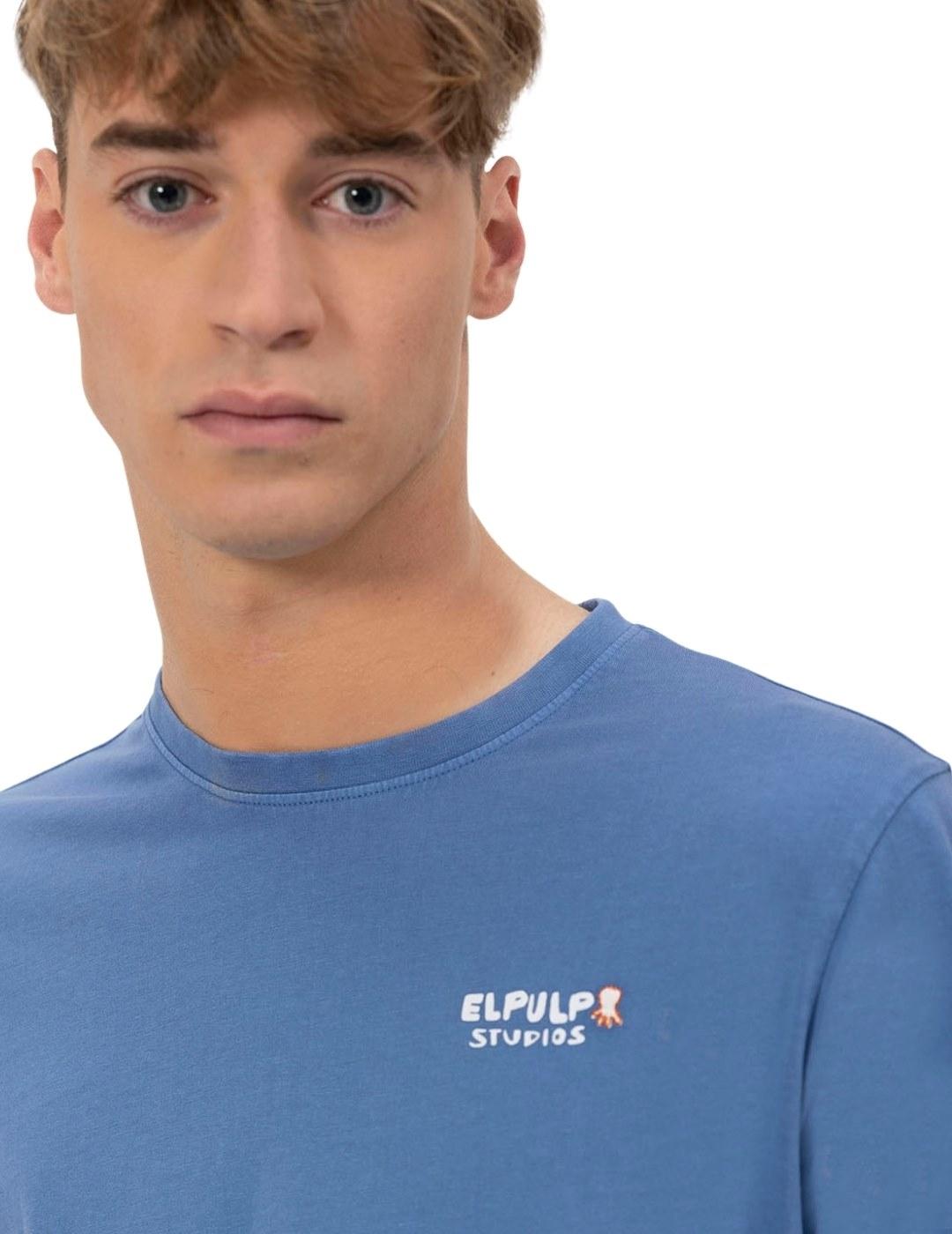 El Pulpo Camiseta Estampado Enjoy Life Índigo