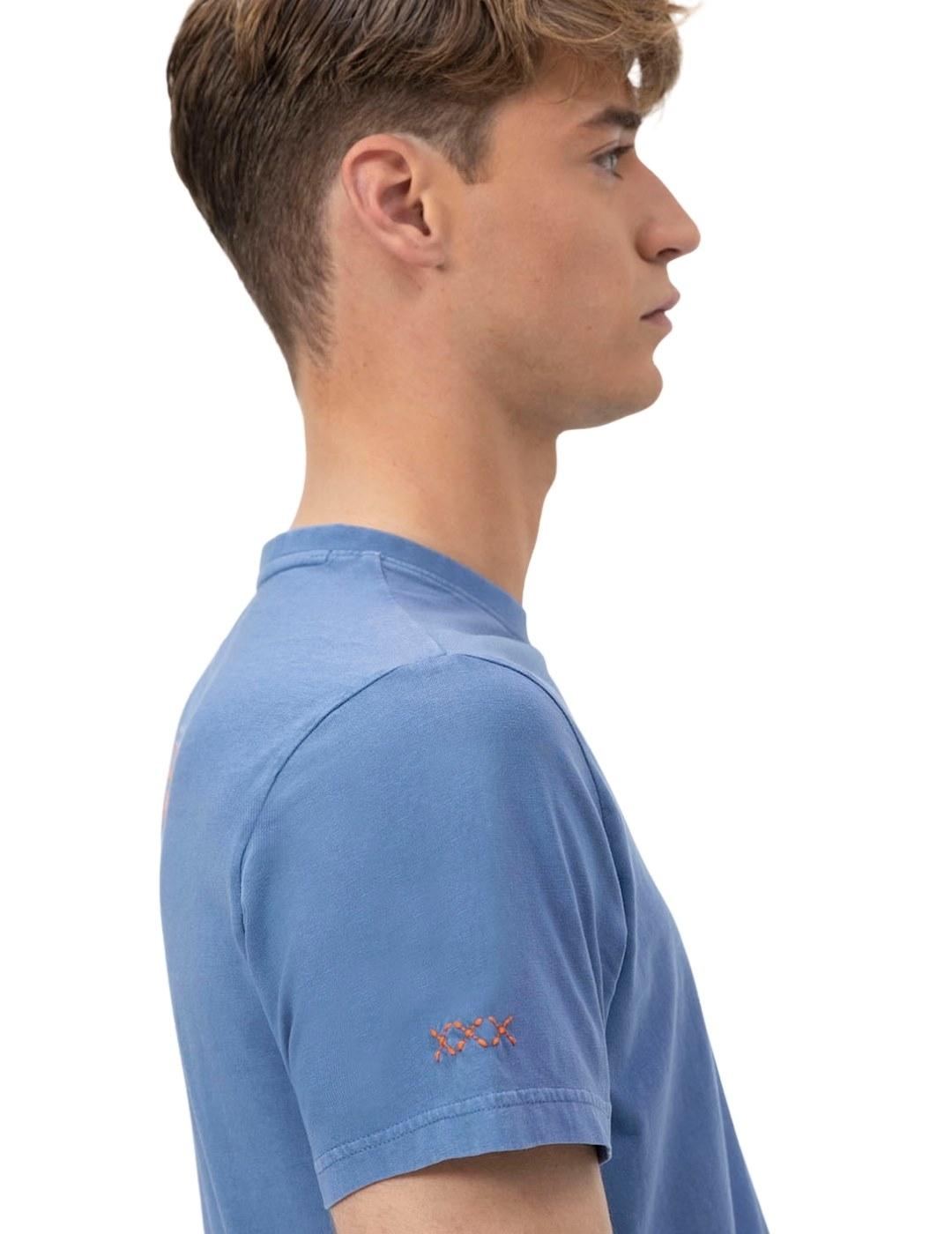 El Pulpo Camiseta Estampado Enjoy Life Índigo