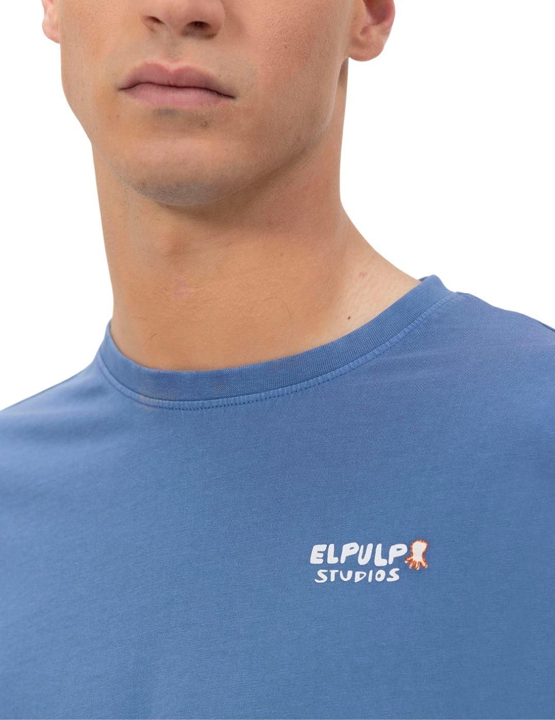 El Pulpo Camiseta Estampado Enjoy Life Índigo