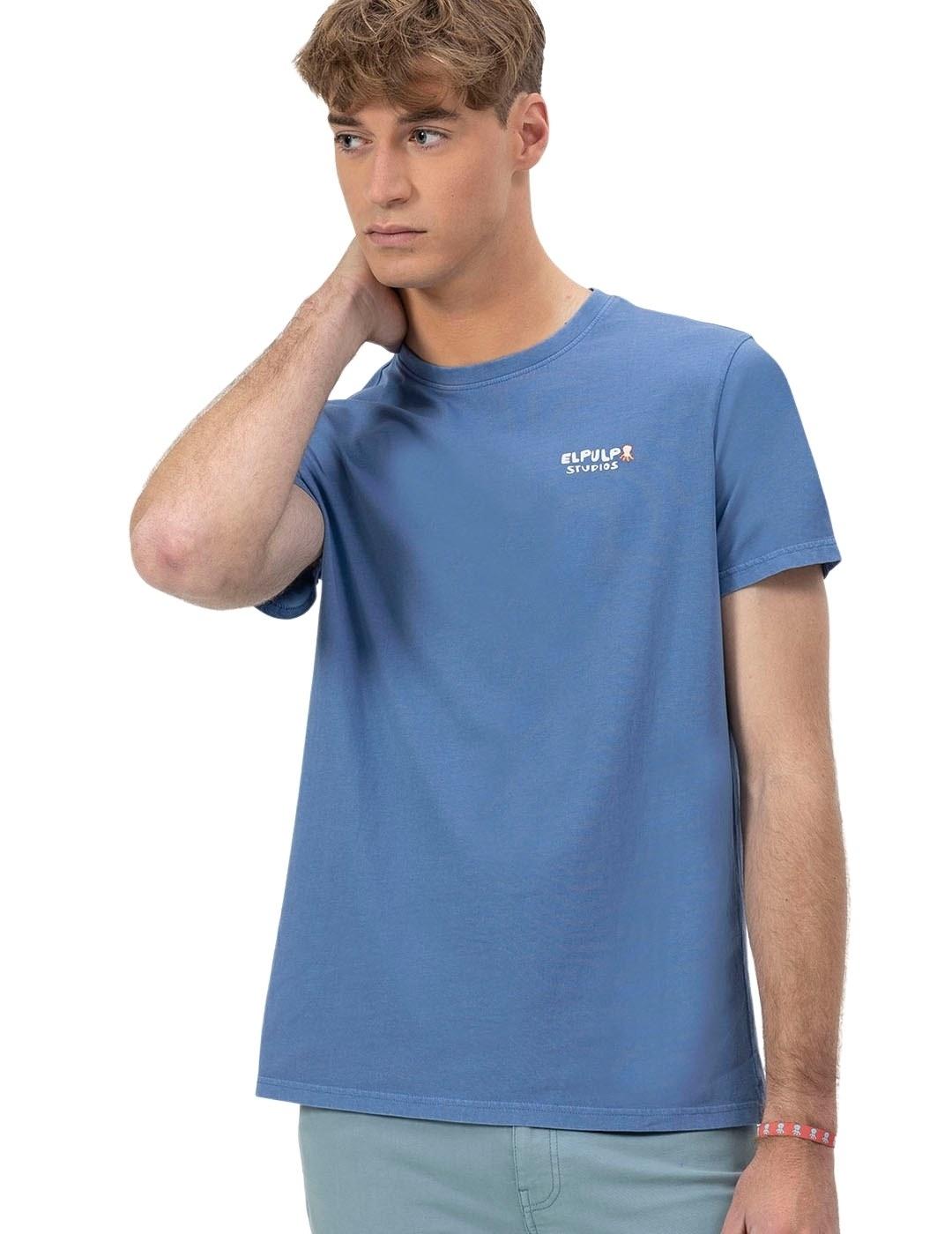 El Pulpo Camiseta Estampado Enjoy Life Índigo