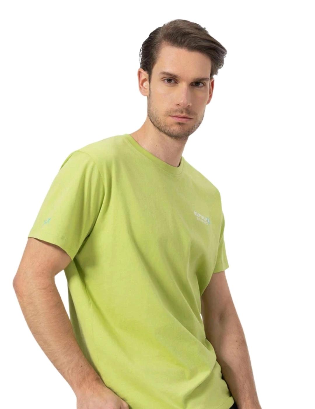 El Pulpo Camiseta Estampado Enjoy Life Verde