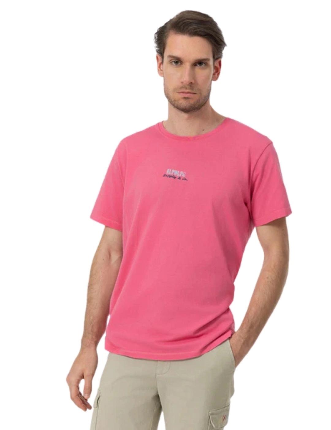 El Pulpo Camiseta Estampado Salty Waves Rosa