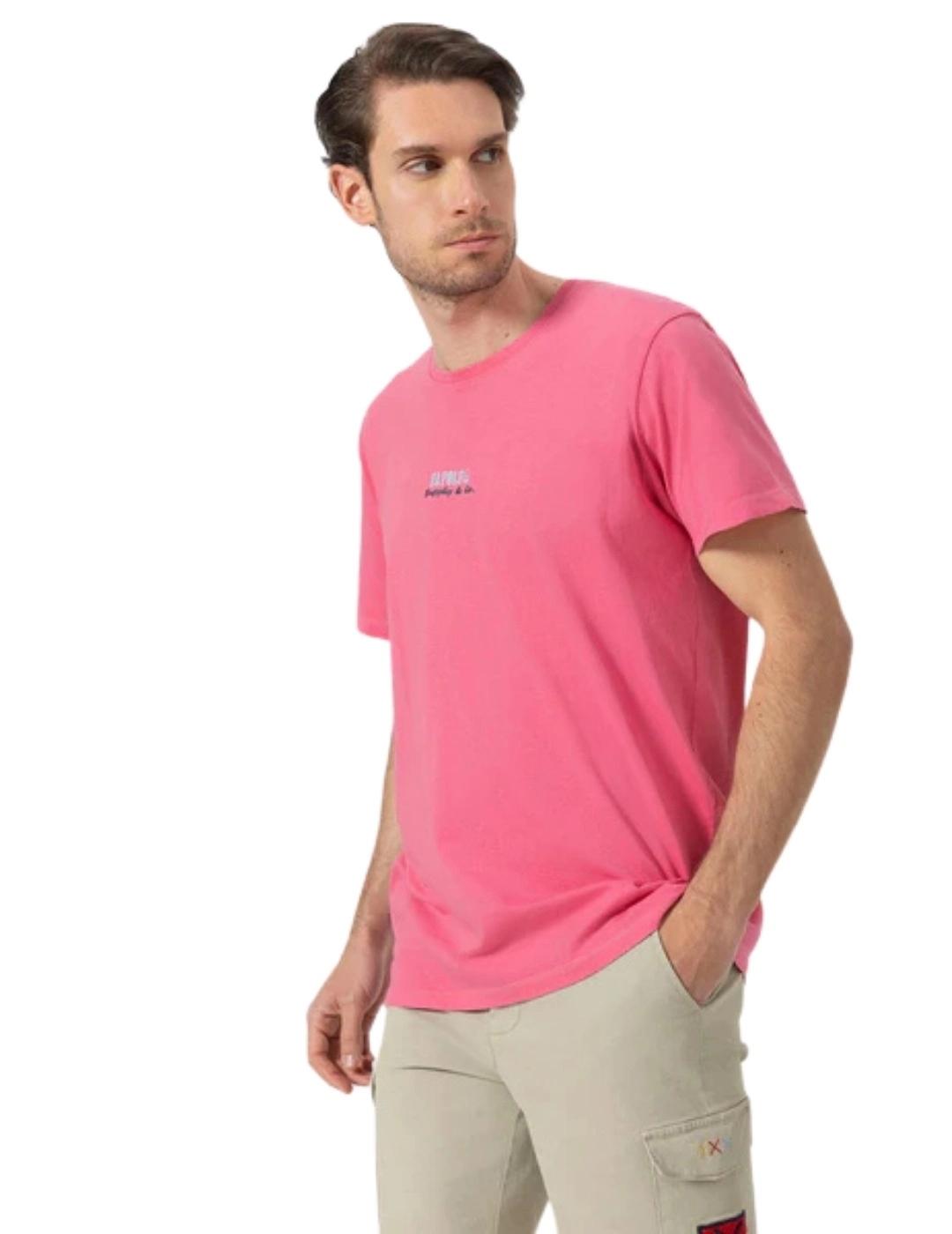 El Pulpo Camiseta Estampado Salty Waves Rosa