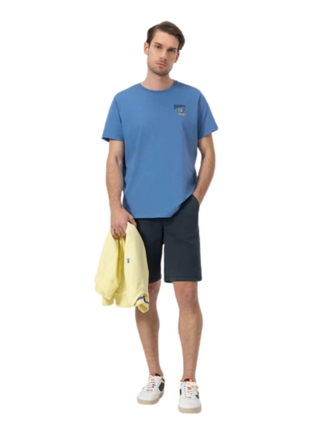 El Pulpo Camiseta Estampado Squeeze Índigo