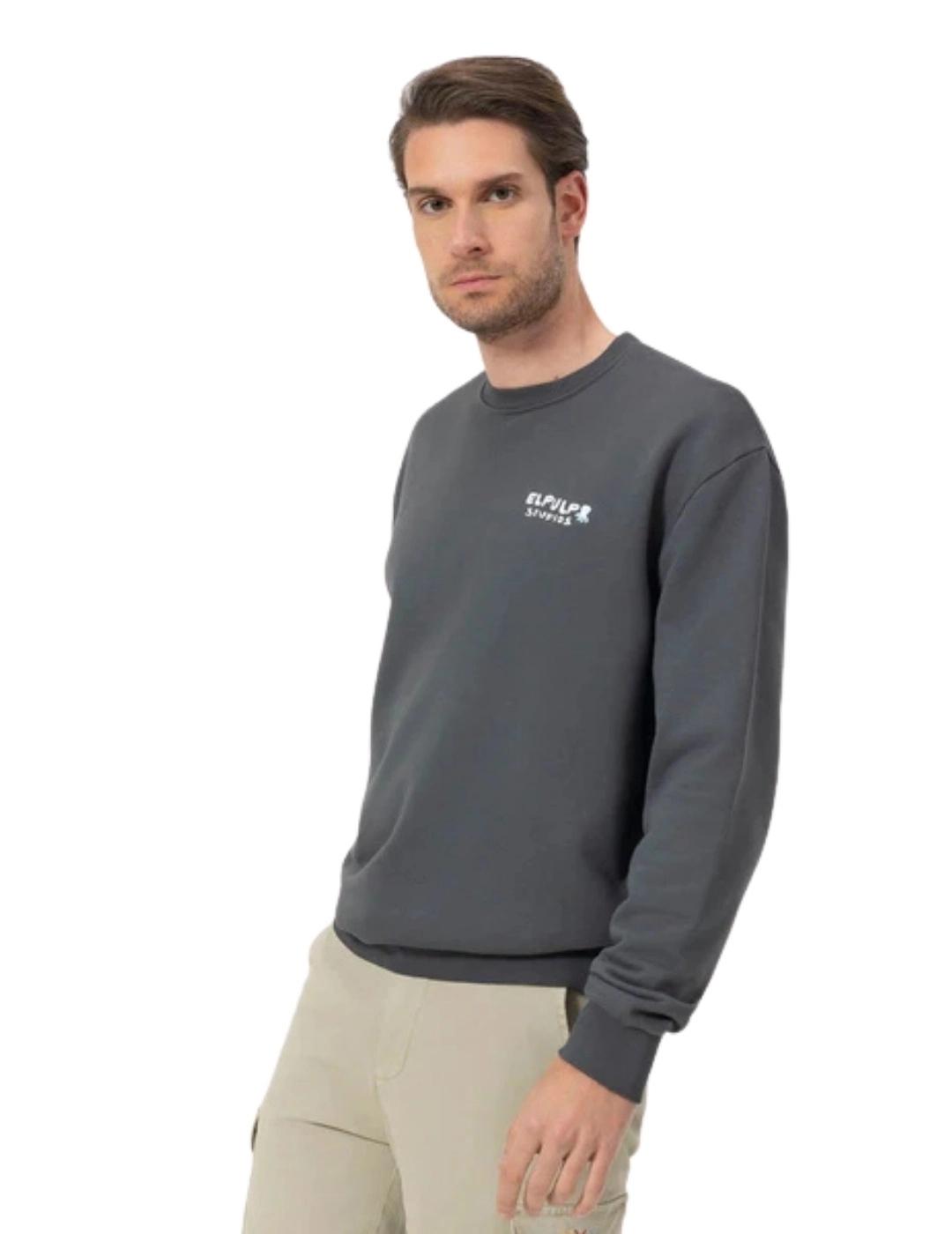 El Pulpo Sudadera Estampado Enjoy Life Antracita