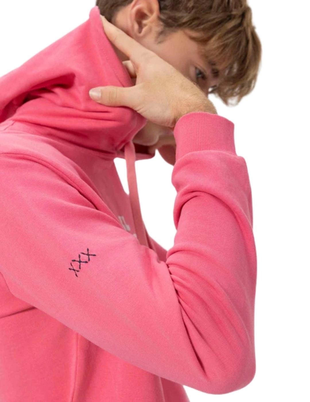 El Pulpo Sudadera Capucha El Mar Todo Lo-Cura Rosa