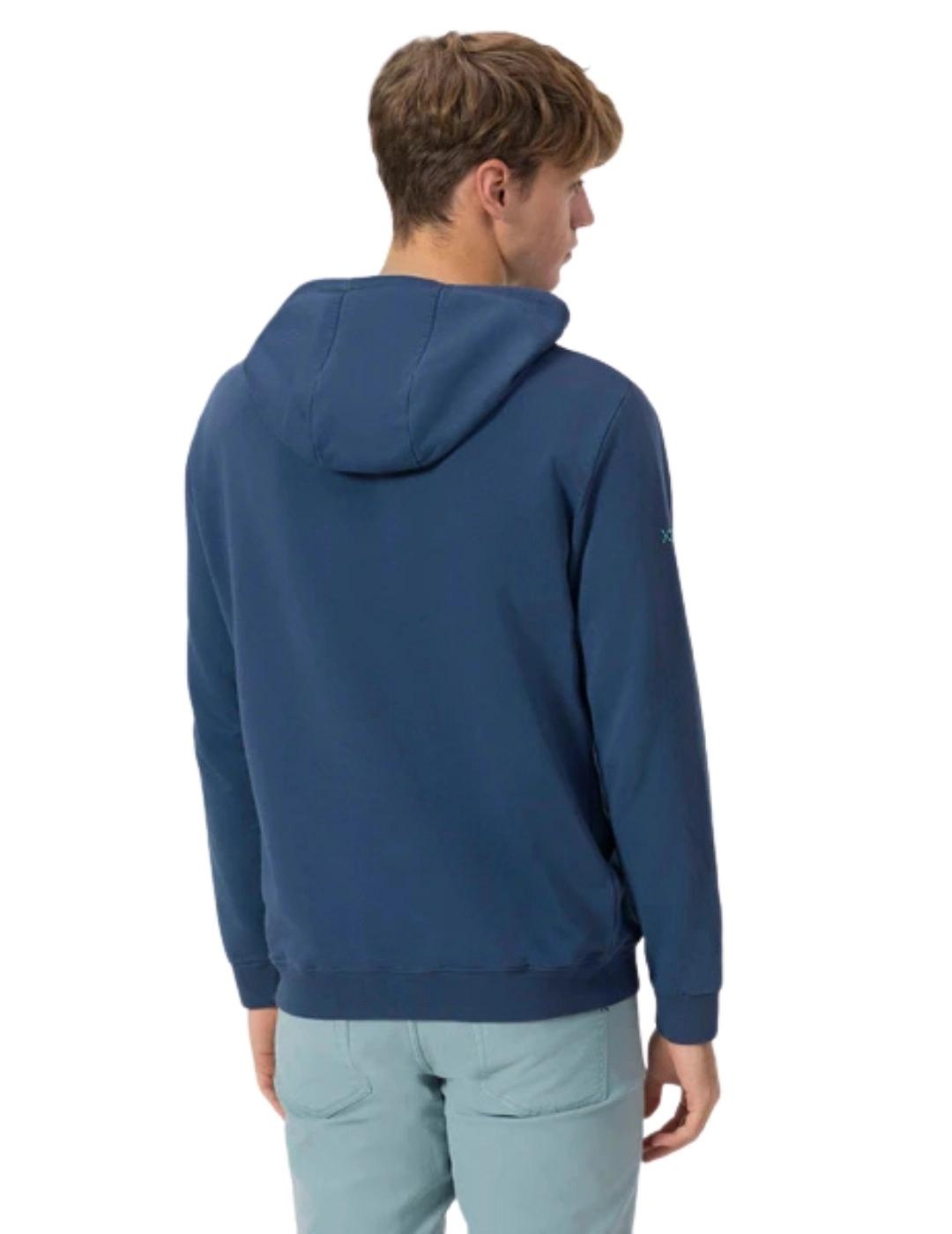 El Pulpo Sudadera Capucha El Mar Todo Lo-Cura Azul
