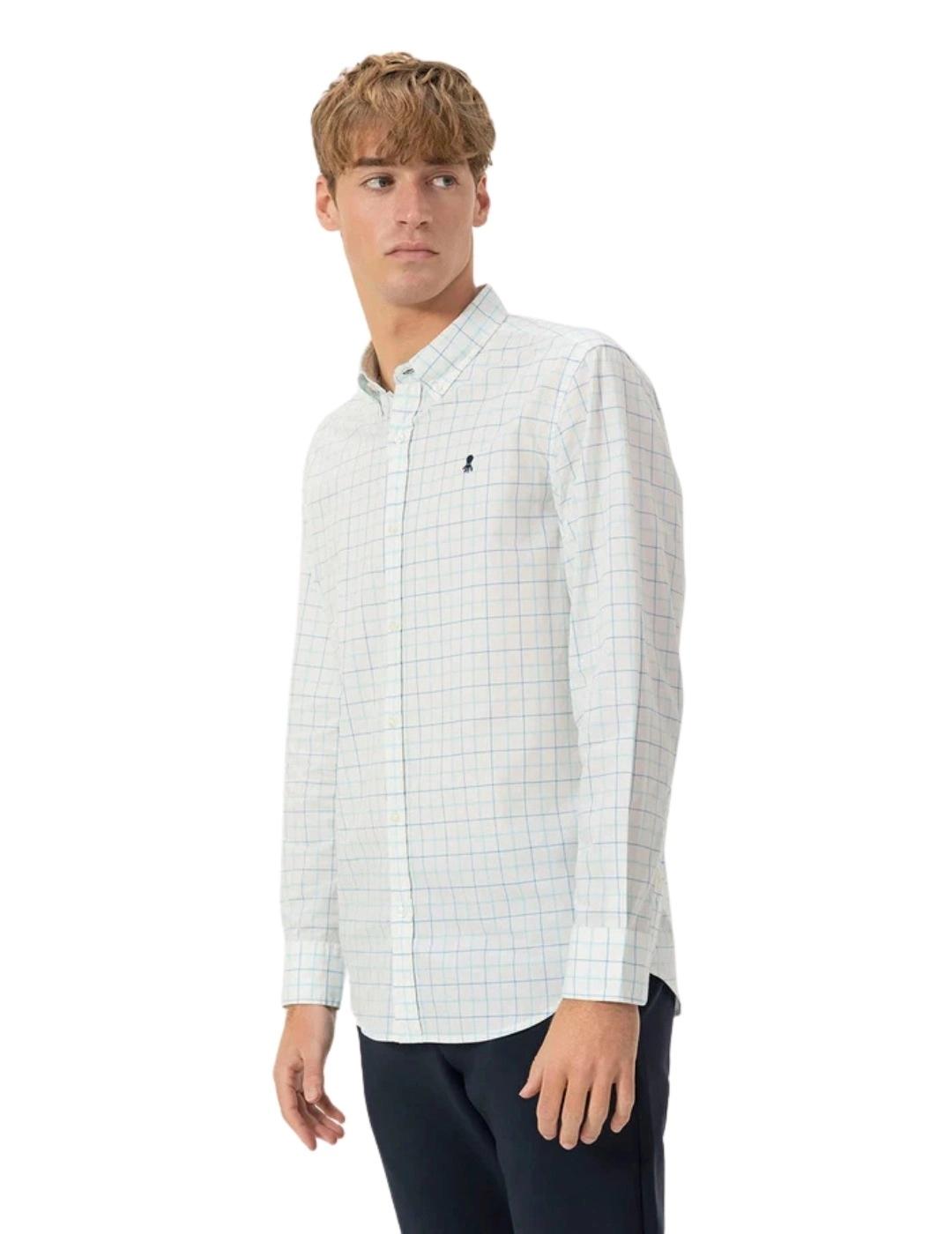 El Pulpo Camisa Cuello Botón Popelín Cuadros