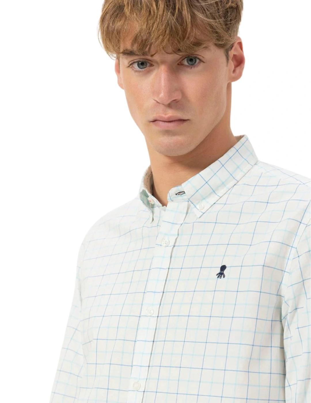 El Pulpo Camisa Cuello Botón Popelín Cuadros