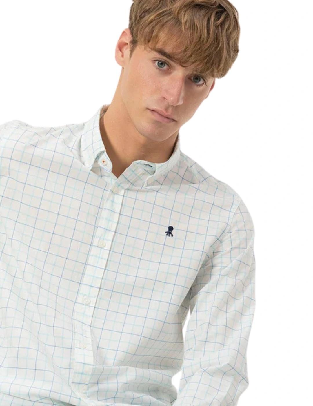 El Pulpo Camisa Cuello Botón Popelín Cuadros