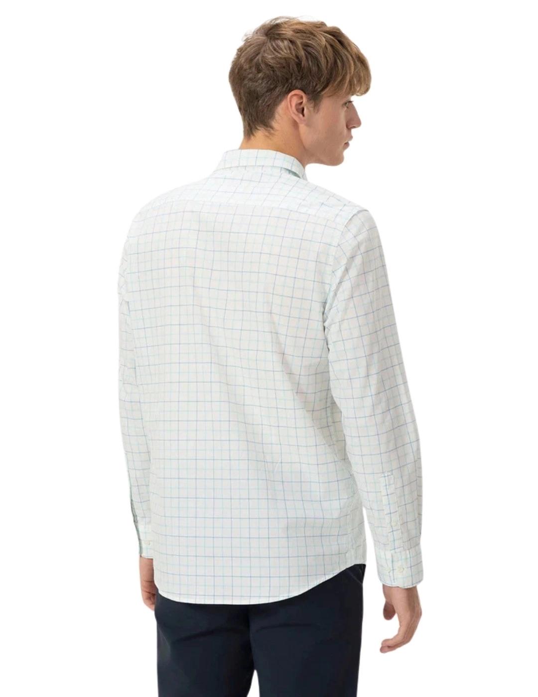 El Pulpo Camisa Cuello Botón Popelín Cuadros