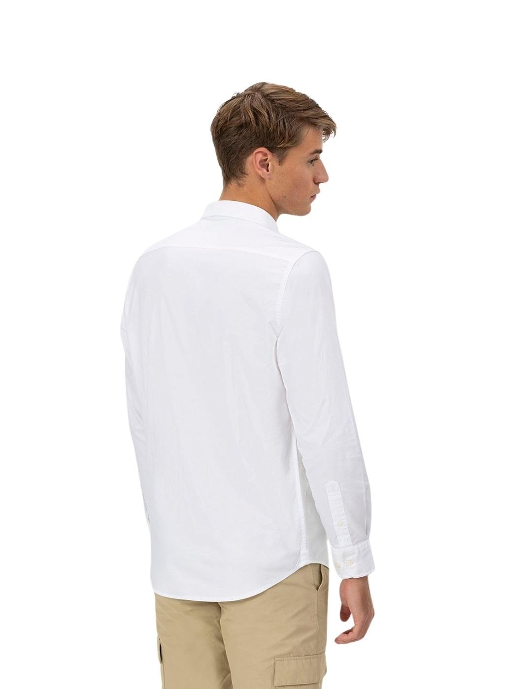 El Pulpo Camisa Cuello Botón Oxford Blanco Puro