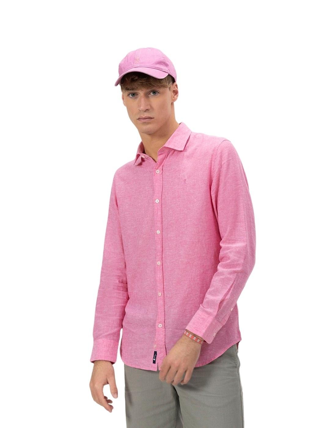 El Pulpo Camisa Lino Blanco Roto