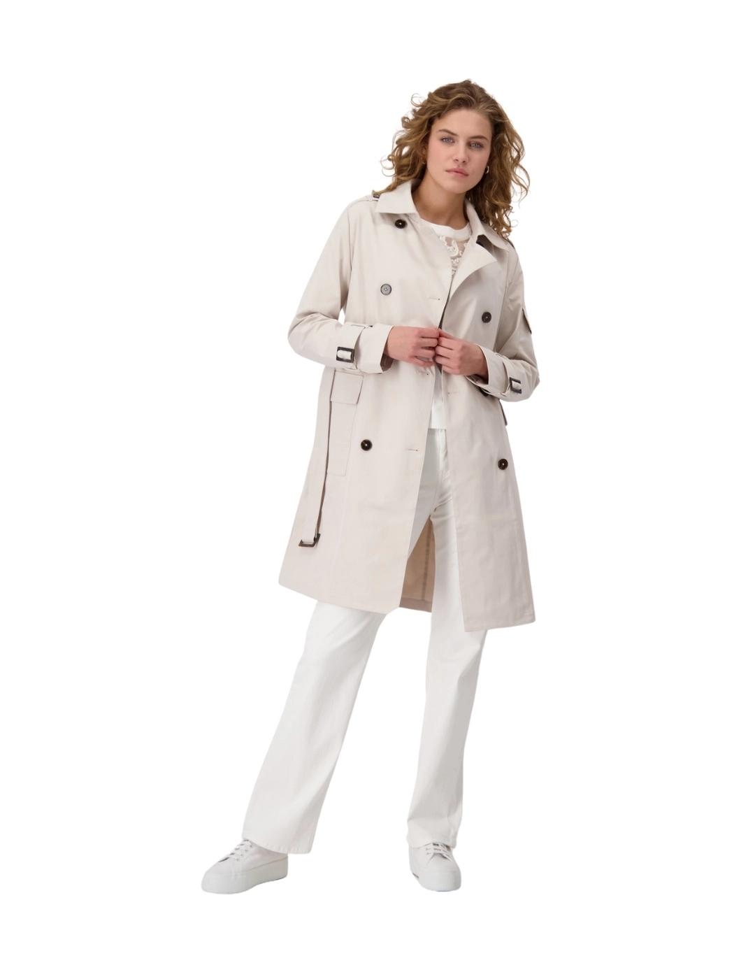 Monari Gabardina beige claro