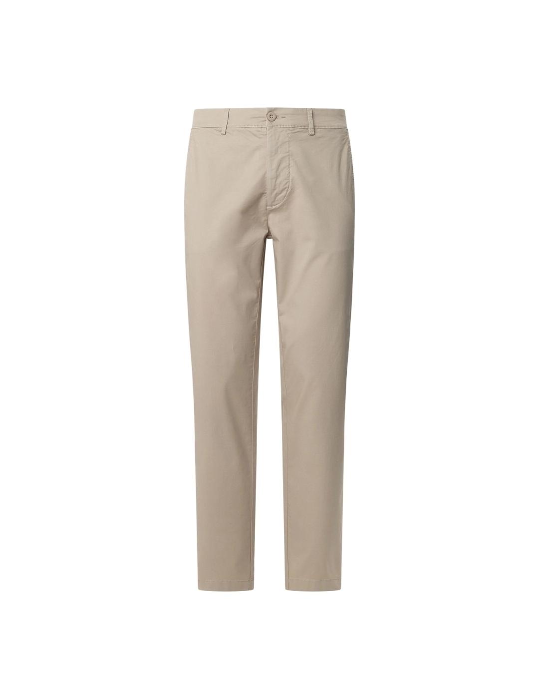 Pepe Jeans Pantalón Chino popelín fit slim beige