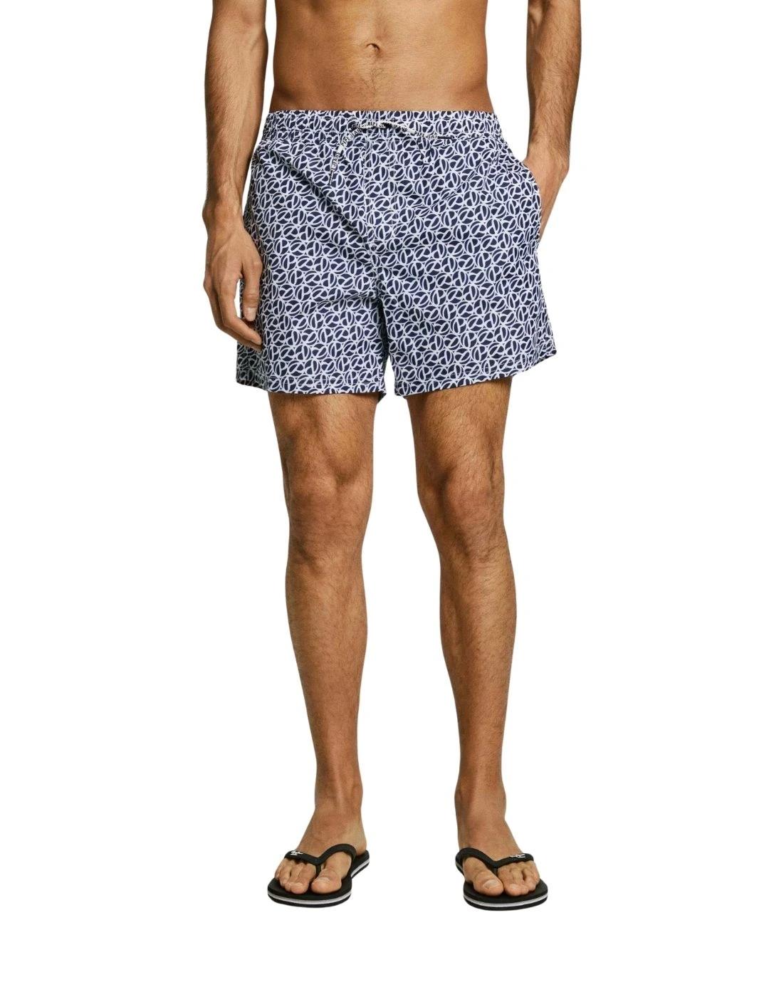 Pepe Jeans Bañador Print Azul marino