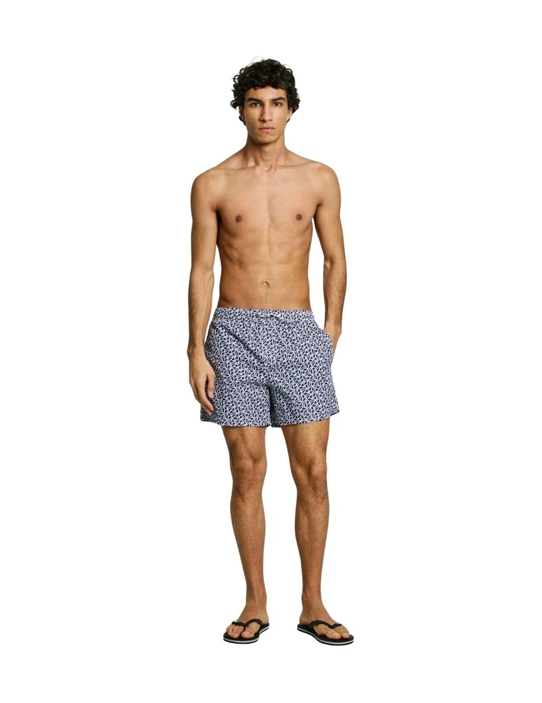 Pepe Jeans Bañador Print Azul marino