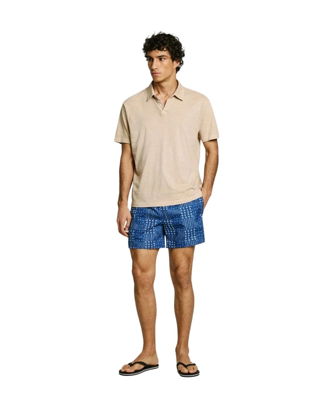 Pepe Jeans Bañador estampado Patchwork Azul