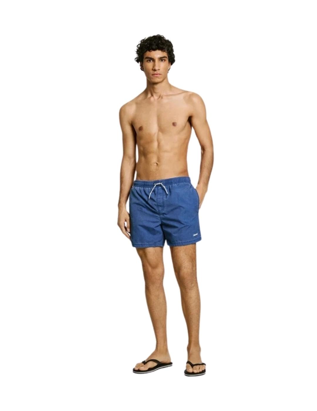 Pepe Jeans Bañador azul efecto lavado