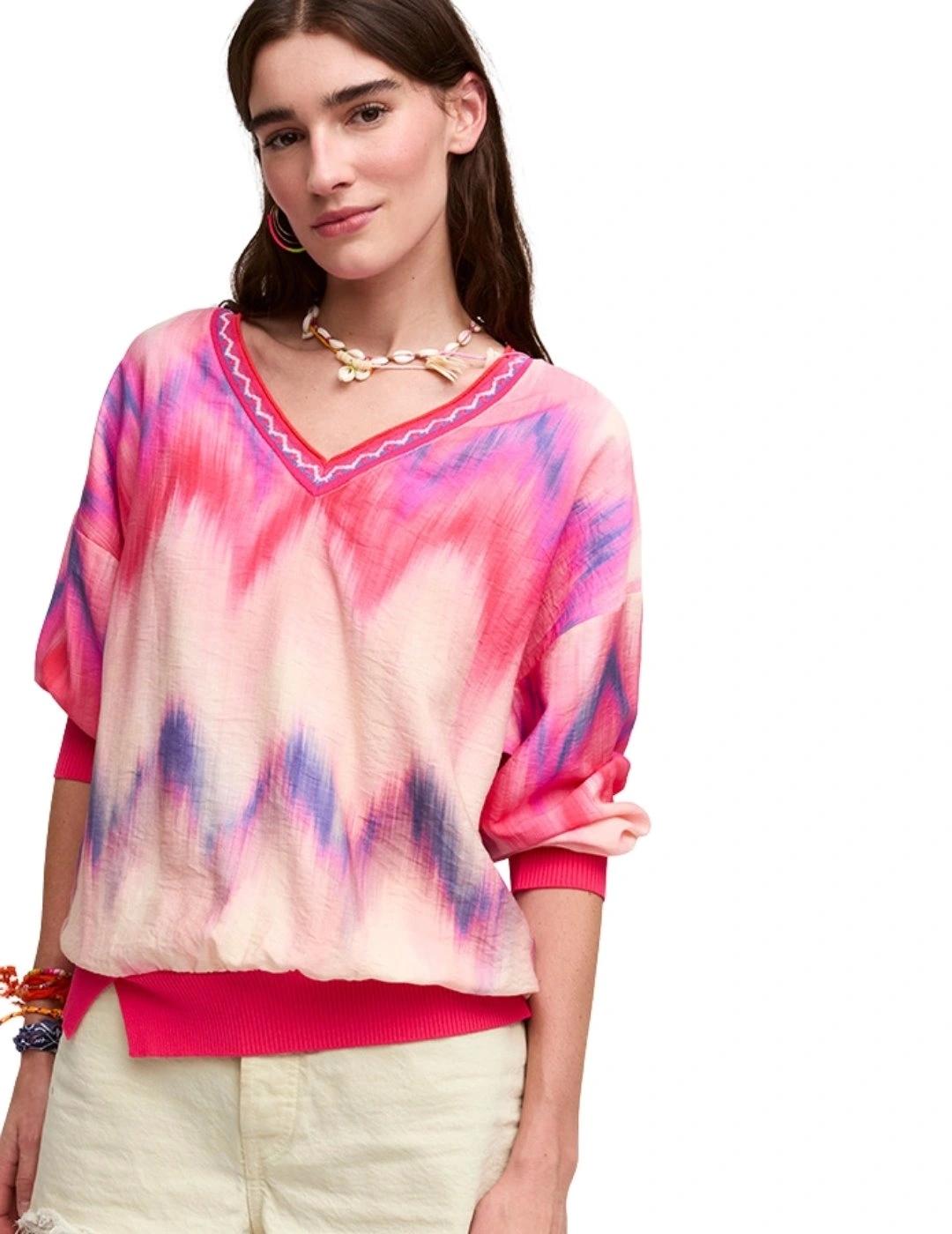 Aldo Martins Camiseta Multicolor rosa y lila