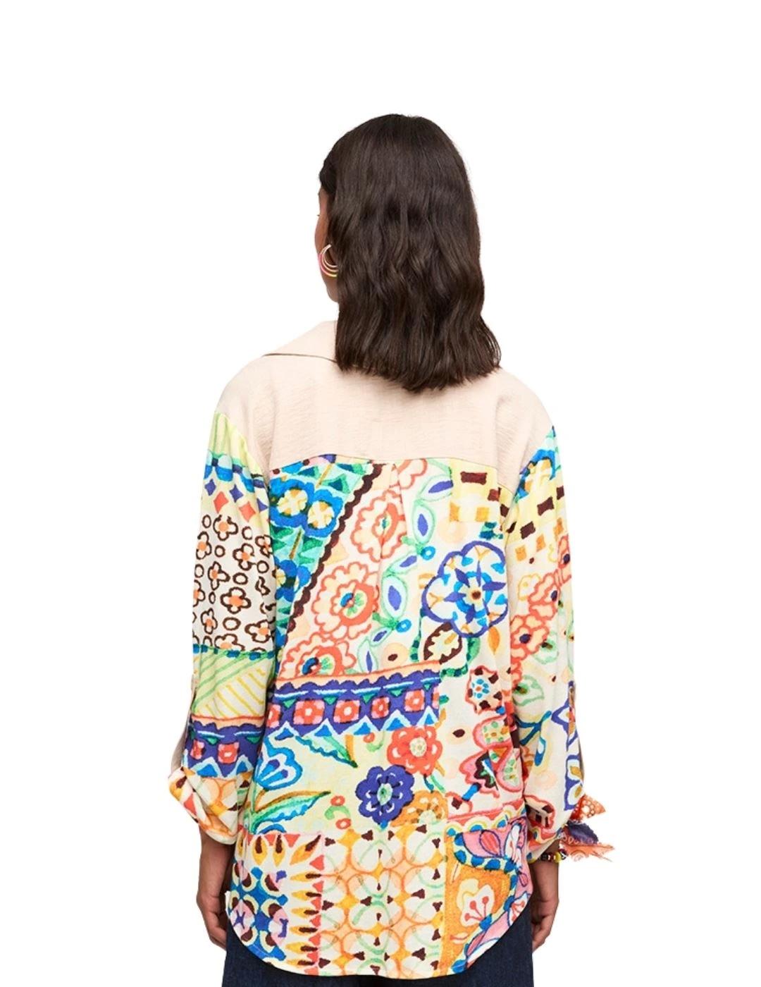 Aldo Martins Chaqueta Amarilla estampada