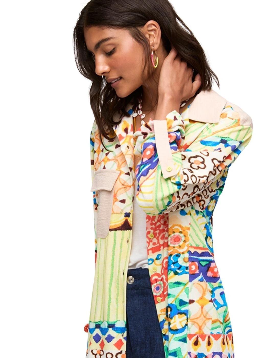 Aldo Martins Chaqueta Amarilla estampada