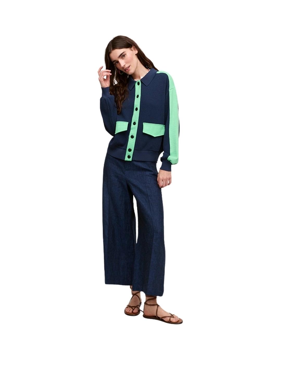 Aldo Martins Chaqueta Azul marino y verde