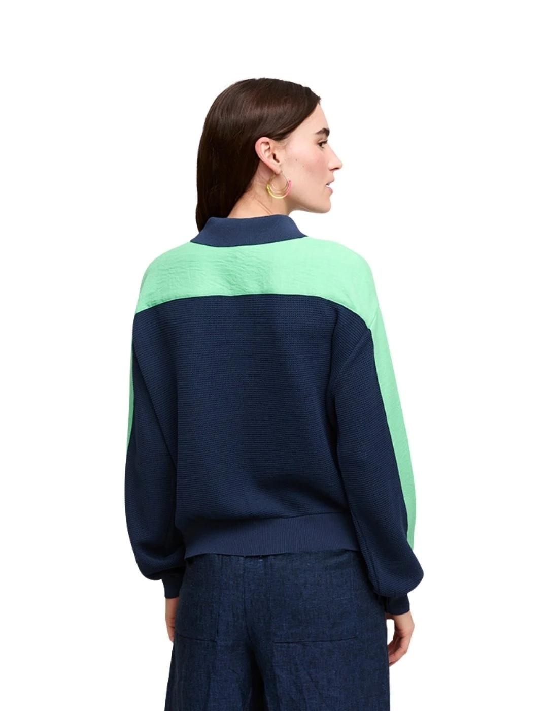 Aldo Martins Chaqueta Azul marino y verde