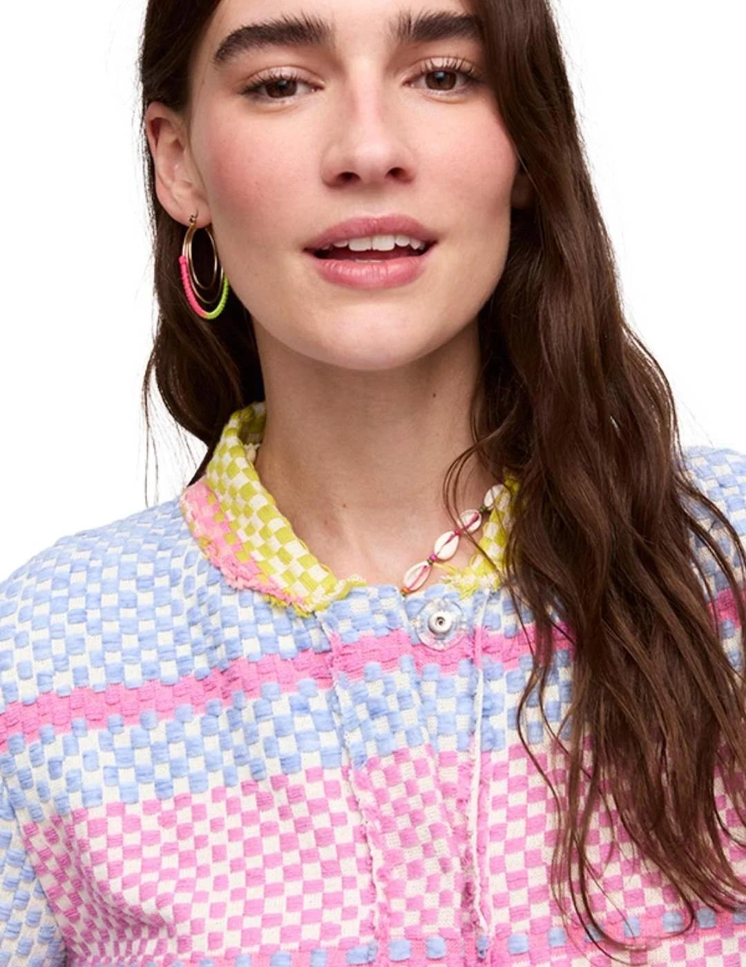 Aldo Martins Chaqueta multicolor rosa y naranja