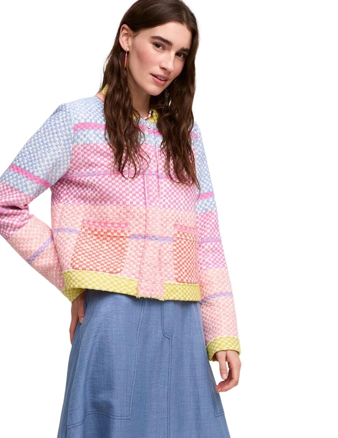 Aldo Martins Chaqueta multicolor rosa y naranja