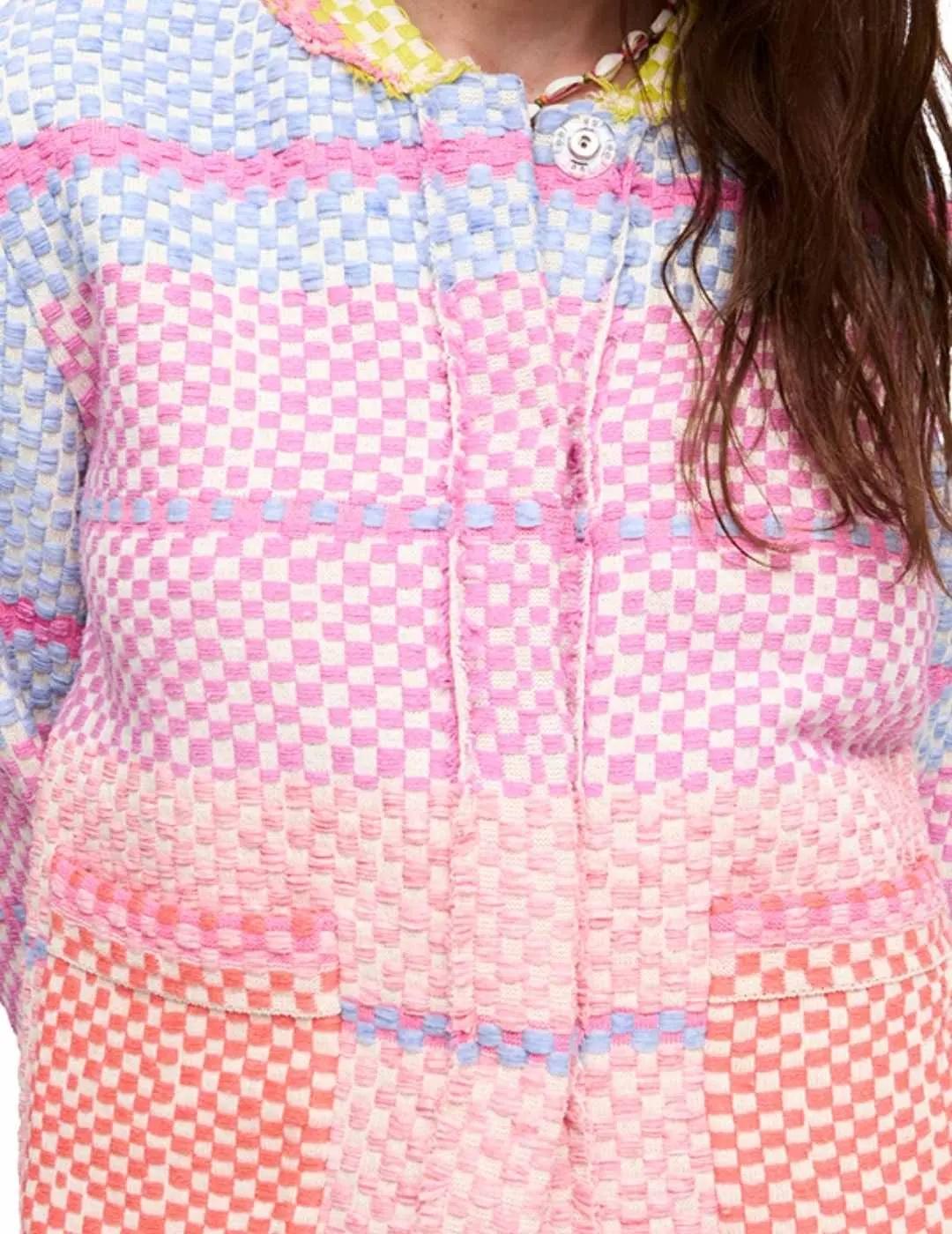 Aldo Martins Chaqueta multicolor rosa y naranja