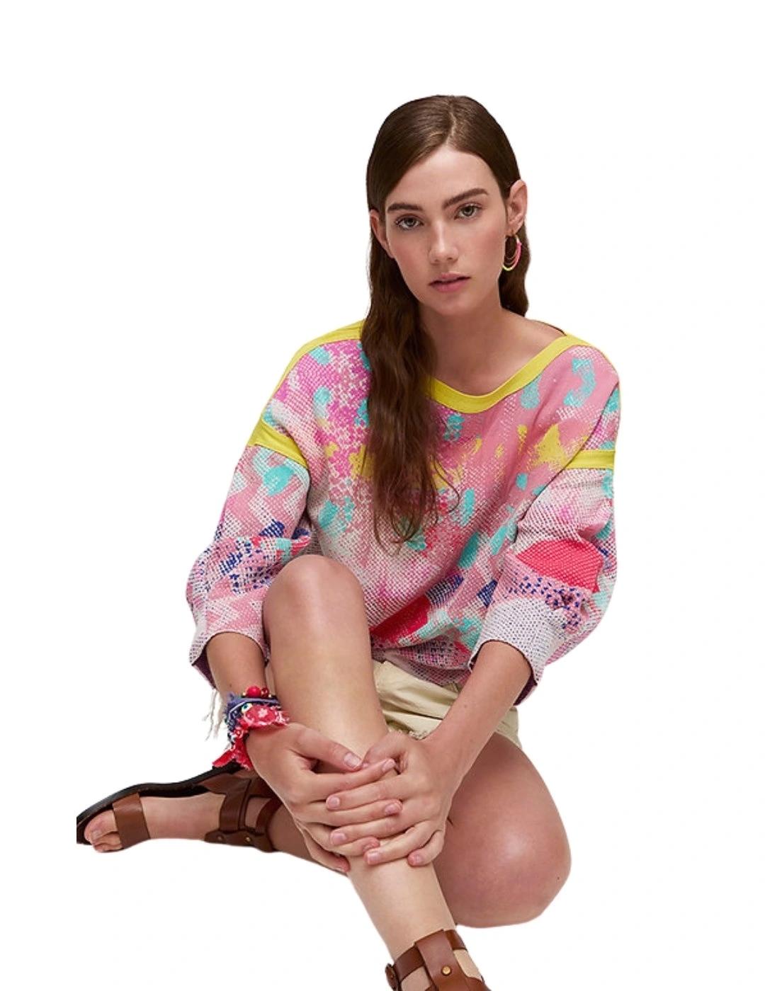 Aldo Martins Jersey Multicolor Coral estampado