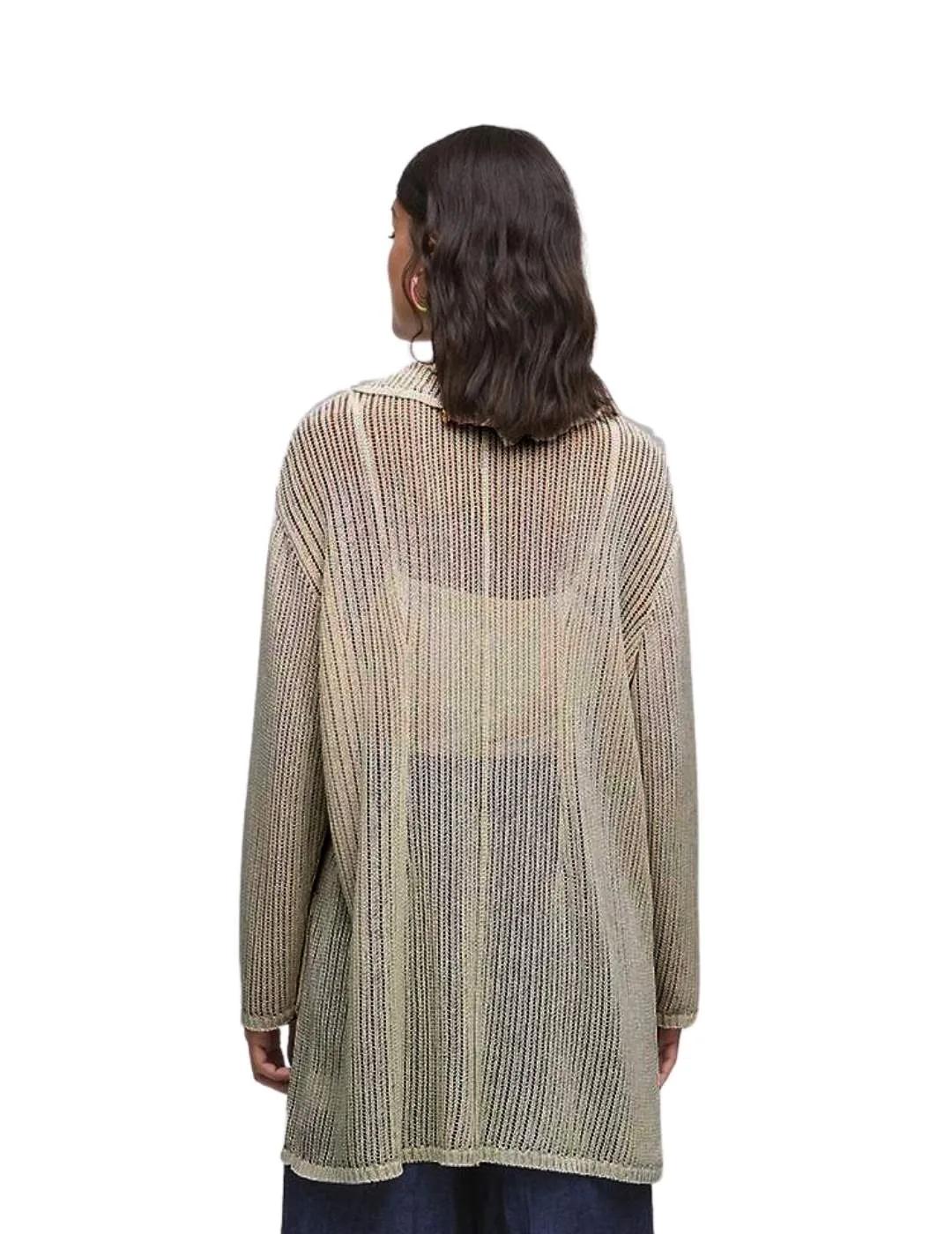 Aldo Martins Cárdigan Largo color Beige