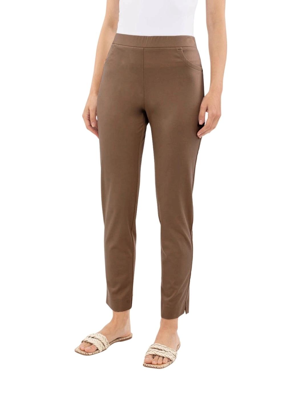 Anna Mora Pantalón Pitillo Marrón