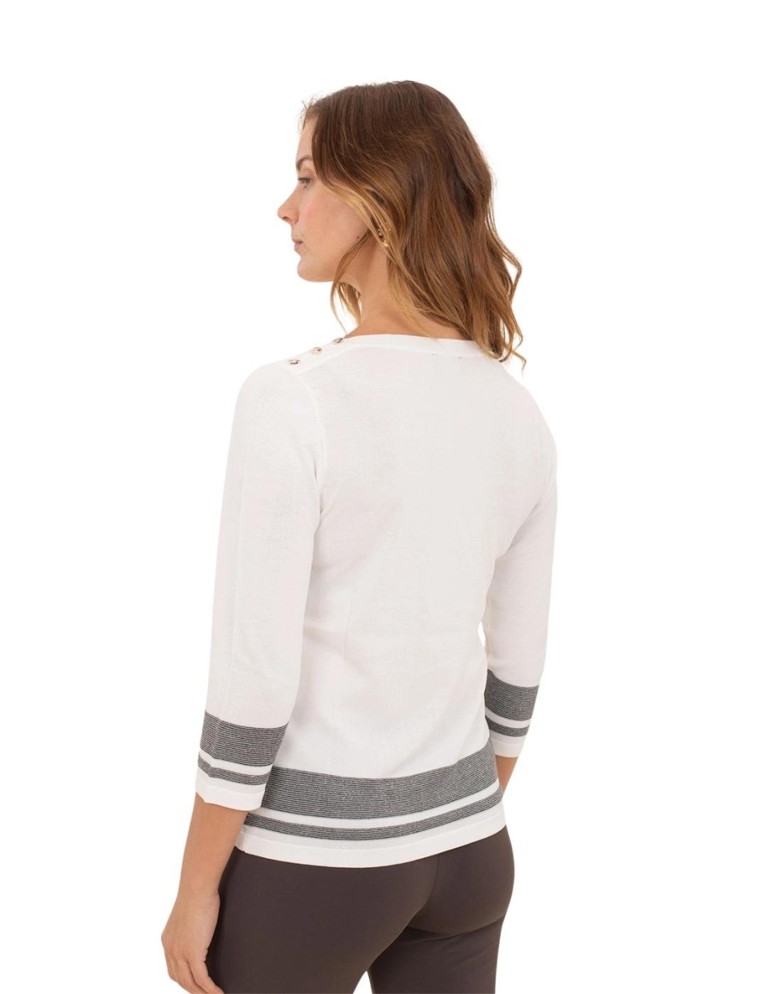 Anna Mora Jersey Blanco Love