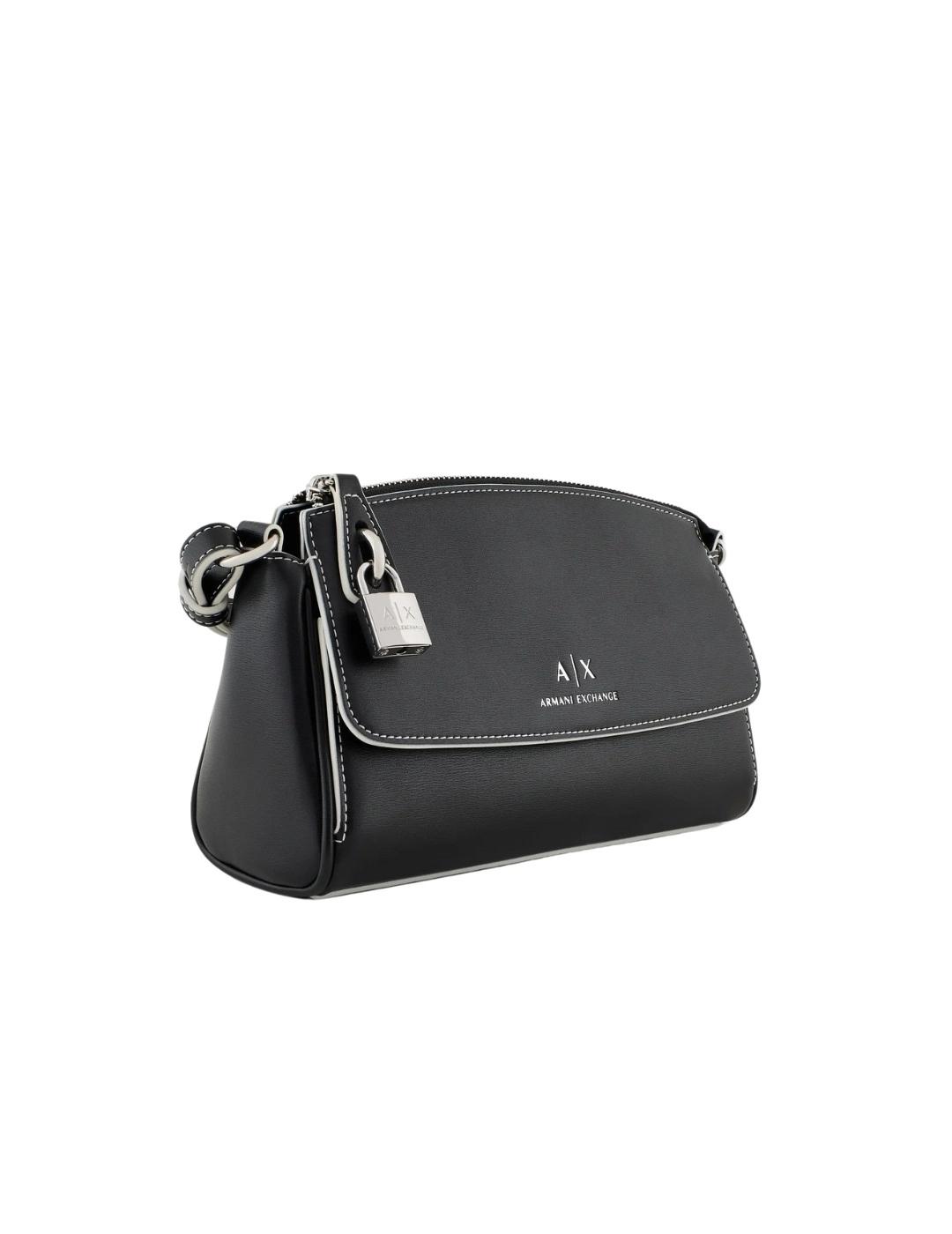Armani Exchange Bolso negro de hombro