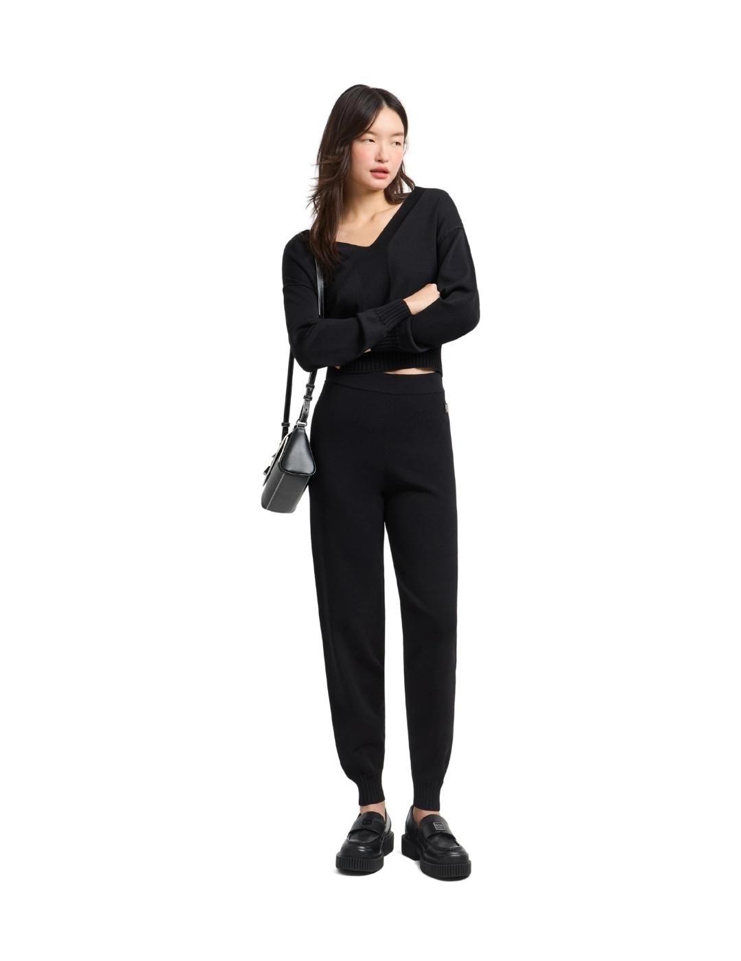 Armani Exchange Bolso negro de hombro