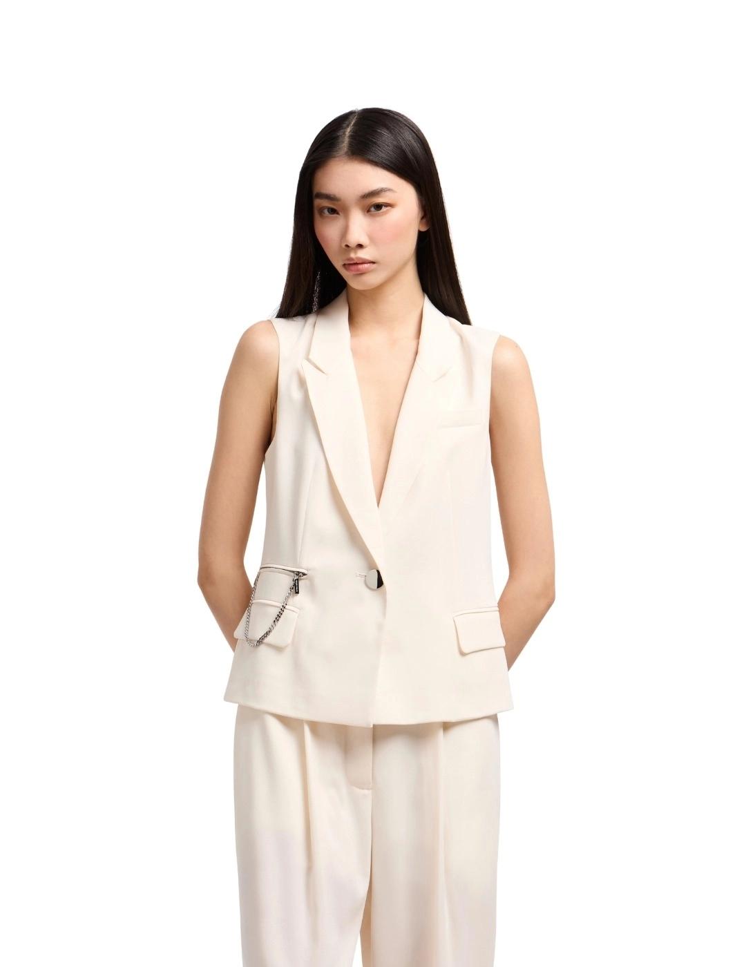 Armani Chaleco de mujer Blanco