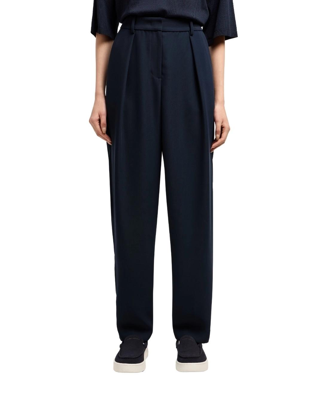 Armani Pantalones de mujer de vestir Azul marino