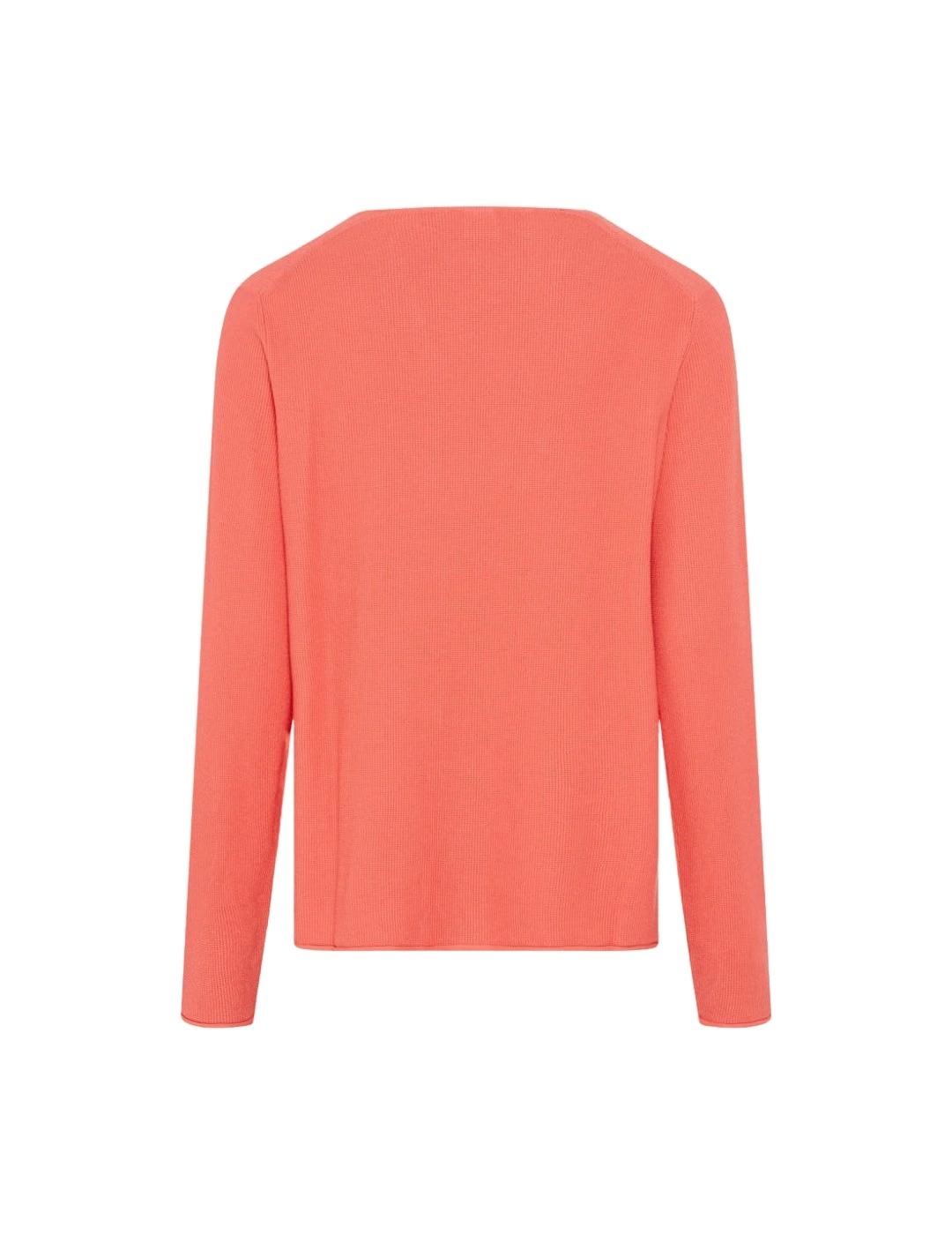 Brax Jersey cuello pico Salmón