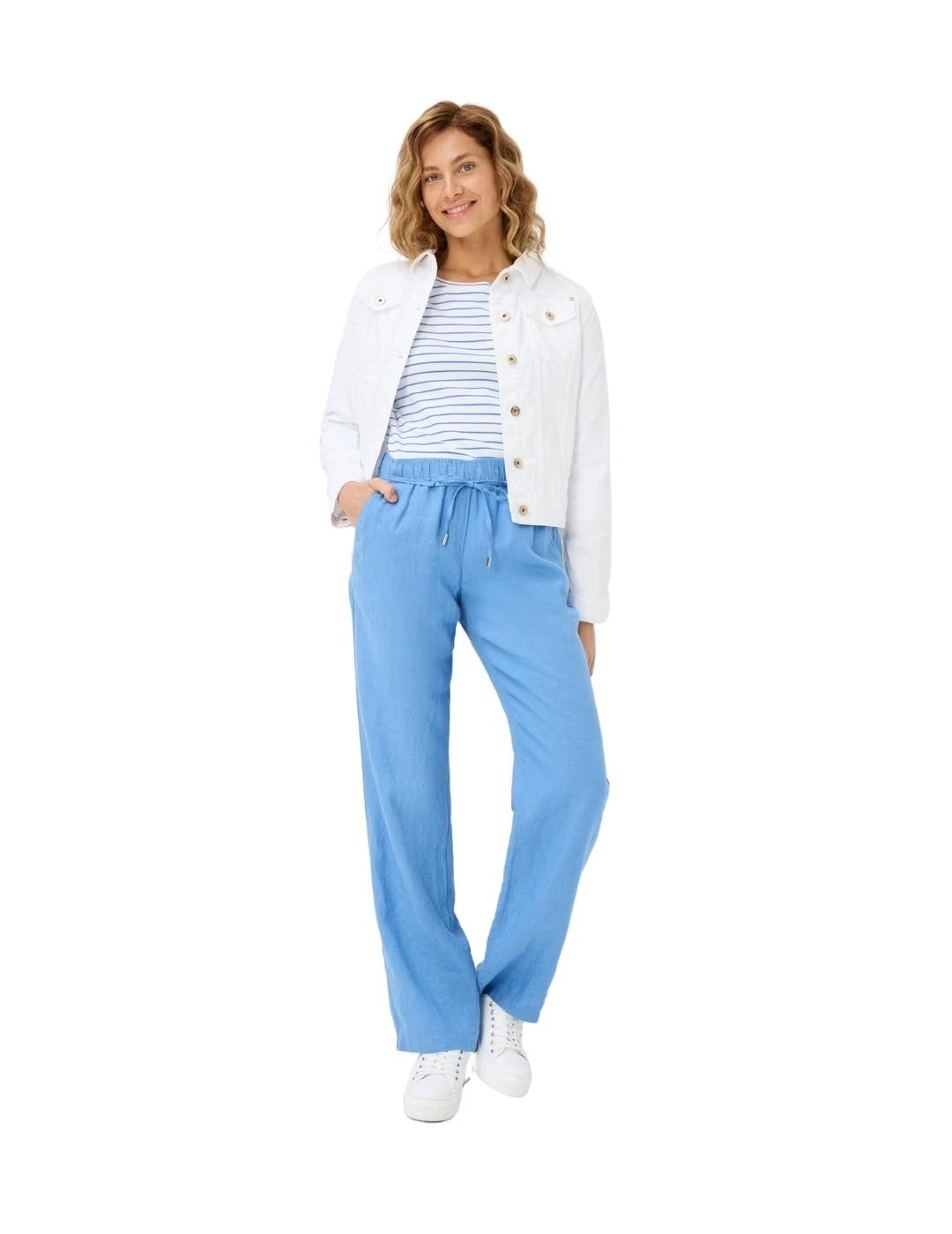 Brax Pantalón de lino Farina Regular Stone