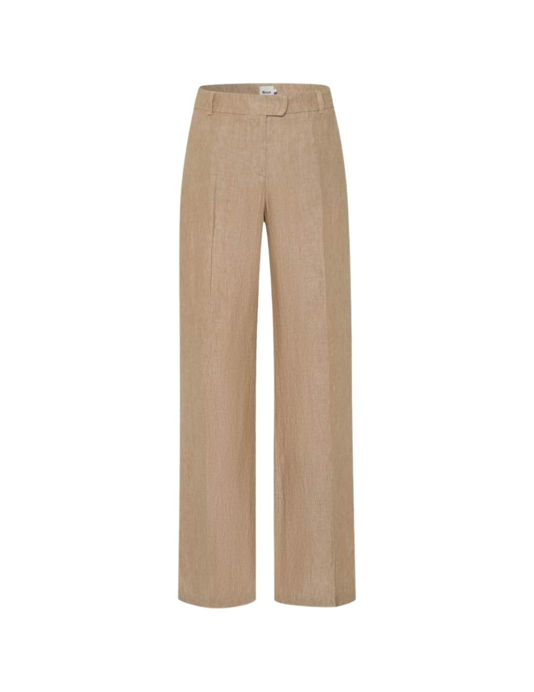 Brax Pantalón Maine Negro de lino fluido