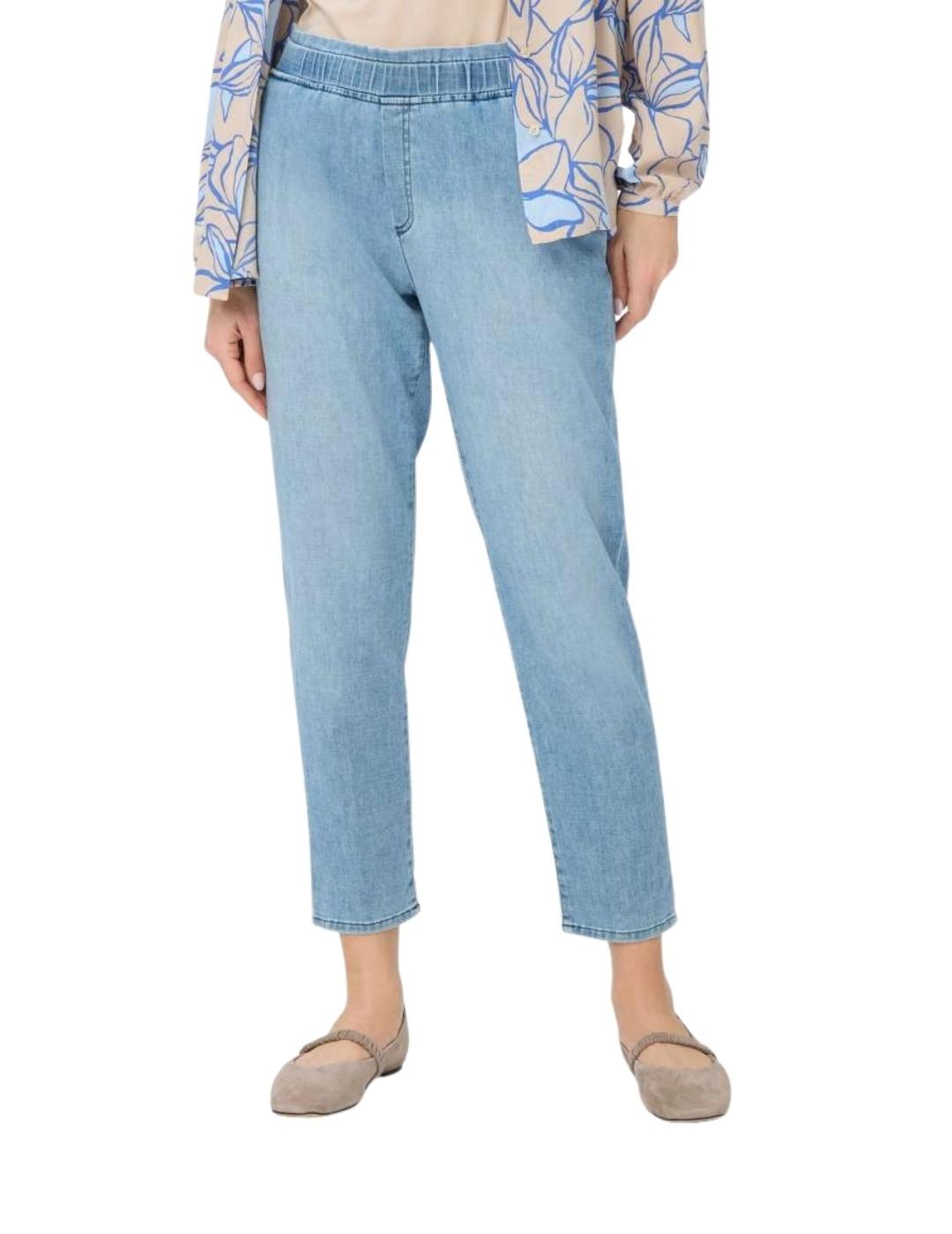 Brax Pantalón Mona Azul goma elástica