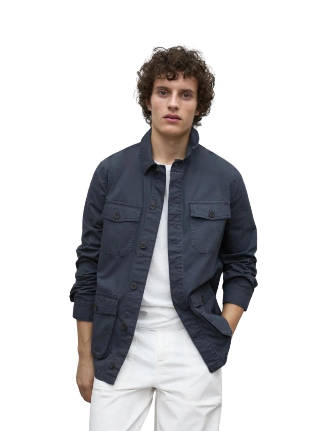 Ecoalf Chaqueta Sahara Azul marino hombre