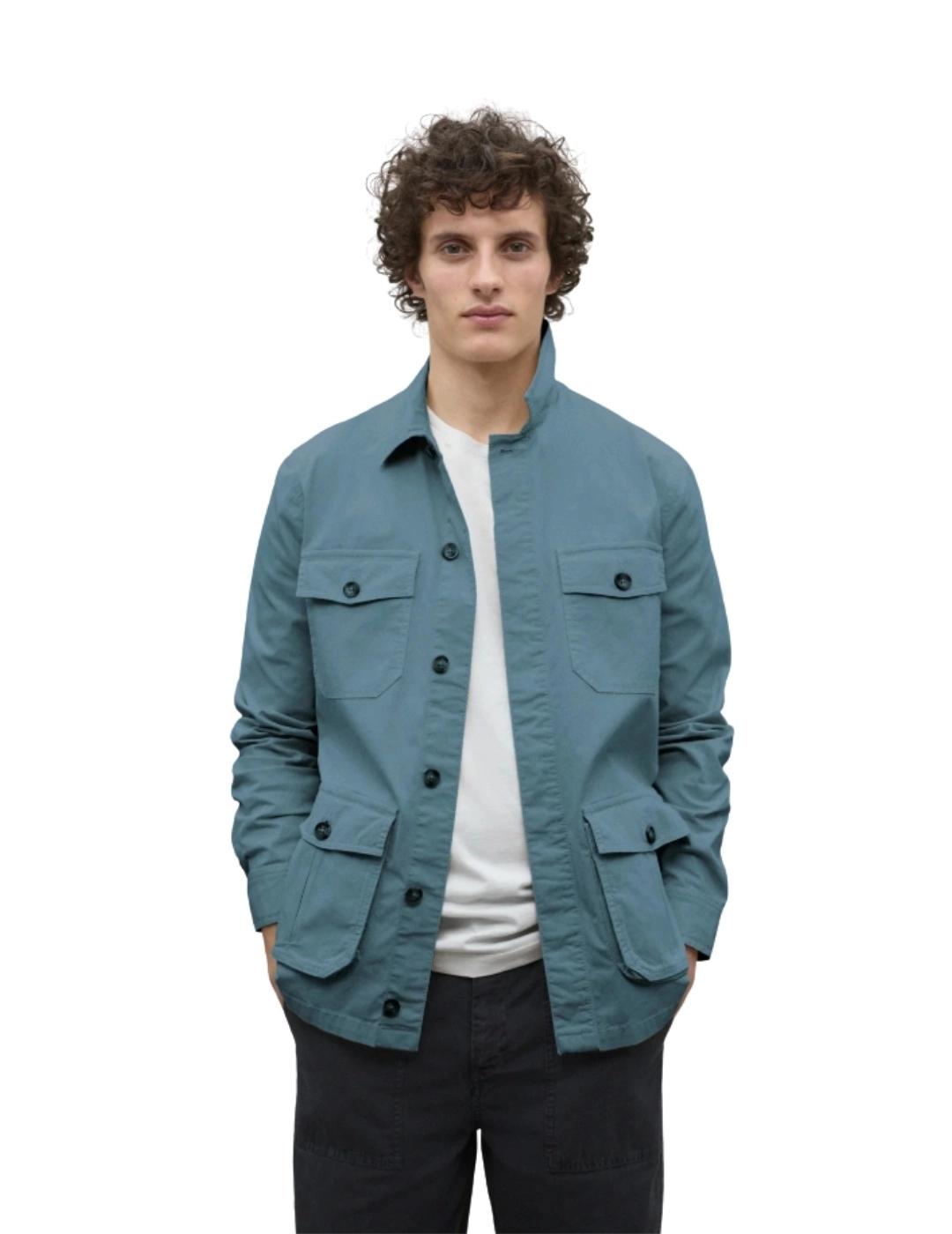 Ecoalf Chaqueta Sahara Azul hombre