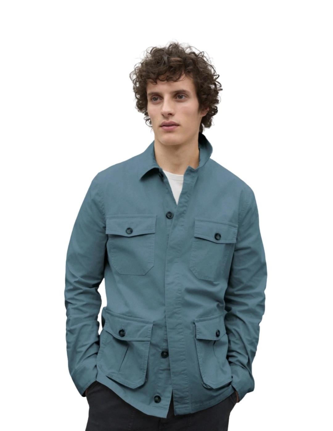 Ecoalf Chaqueta Sahara Azul hombre